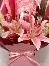Load image into Gallery viewer, Luxury pampas grass lindor chocolate bouquet- personalised gift for any celebration