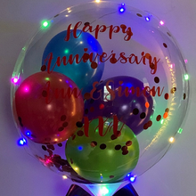 Load image into Gallery viewer, Hand Held Personalised Light Up Balloons
