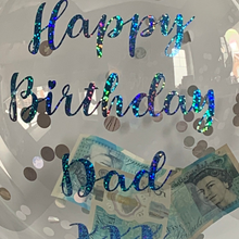 Load image into Gallery viewer, Personalised Money Bubble Balloon