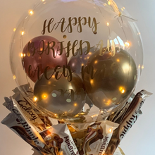 Load image into Gallery viewer, Deluxe Personalised light up balloon Bouquet