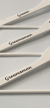 Load image into Gallery viewer, Wedding/prom personalised dress hangers/ wooden hangers