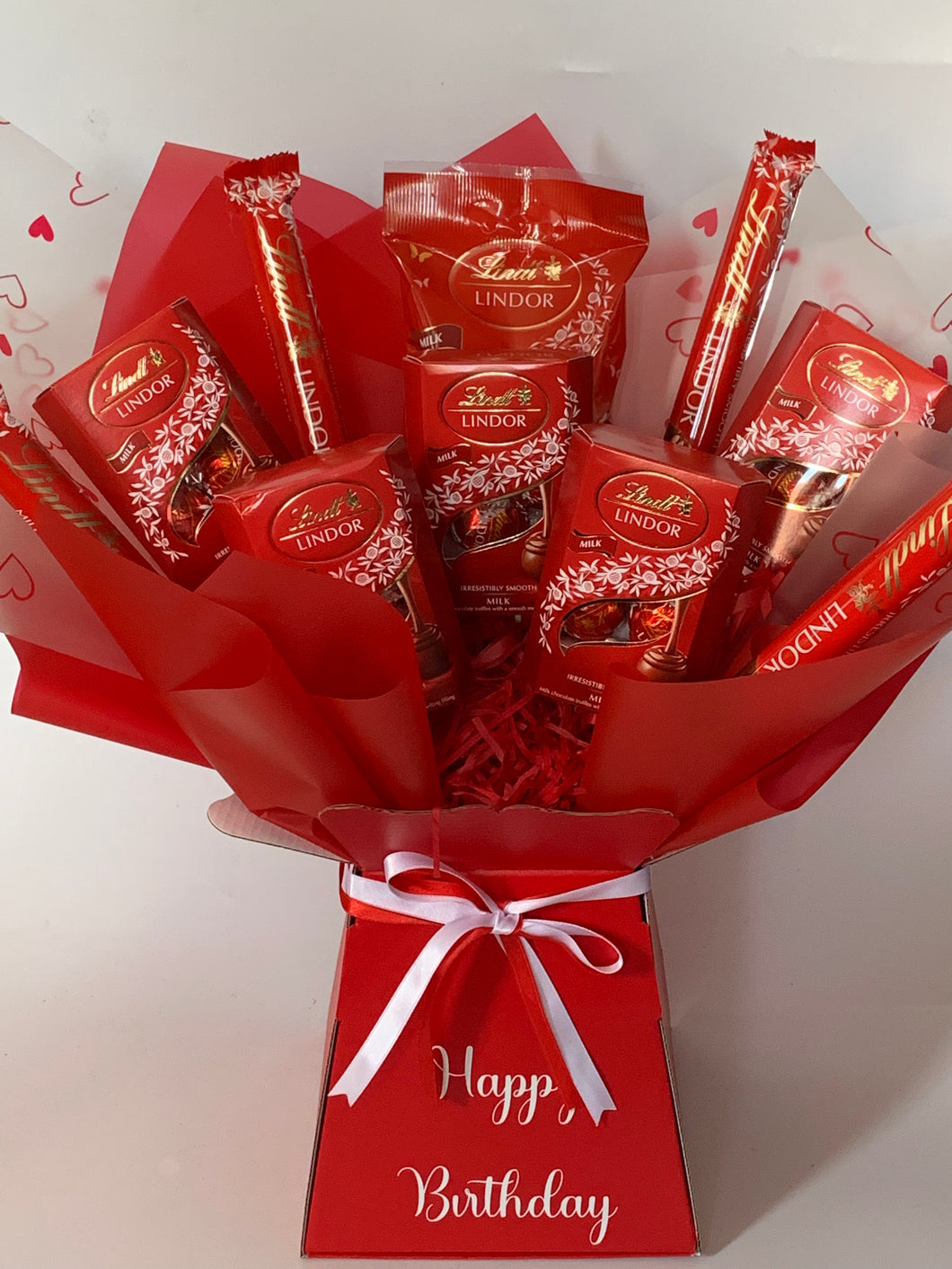 Personalised lindor chocolate bouquet