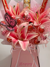 Load image into Gallery viewer, Personalised lindor & Ferrero Rocher chocolate bouquet - gift for any celebration