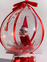 Load image into Gallery viewer, Large 18” personalised elf balloon with sweet treats inside
