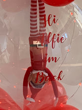 Load image into Gallery viewer, Large 18” Personalised Christmas elf balloon with sweet treats inside