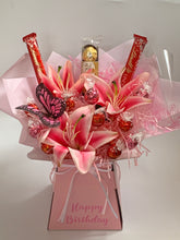 Load image into Gallery viewer, Personalised lindor & Ferrero Rocher chocolate bouquet - gift for any celebration