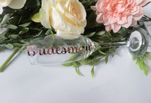 Load image into Gallery viewer, Personalised vinyl printed flute wedding accessories