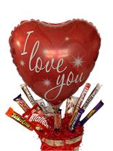 Load image into Gallery viewer, I love you balloon chocolate basket
