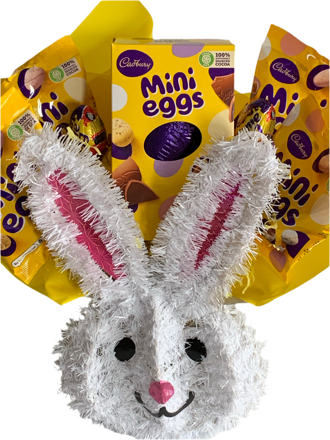 Easter bunny mini eggs chocolate bouquet