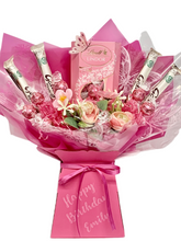 Load image into Gallery viewer, Personalised lindor &amp; galaxy chocolate bouquet- gift for birthday Mother’s Day thank you
