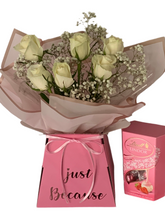 Load image into Gallery viewer, Beautiful fresh flower bouquet we itch chocolate delights- personalised gift for any celebration
