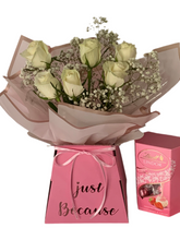 Load image into Gallery viewer, Beautiful fresh flower bouquet we itch chocolate delights- personalised gift for any celebration
