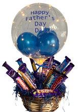 Load image into Gallery viewer, Light up Father’s Day balloon chocolate basket
