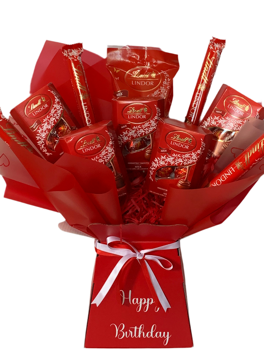 Personalised lindor chocolate bouquet