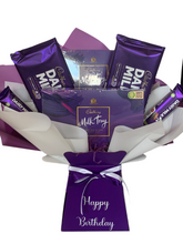 Load image into Gallery viewer, Personalised Dairy milk chocolate bouquet
