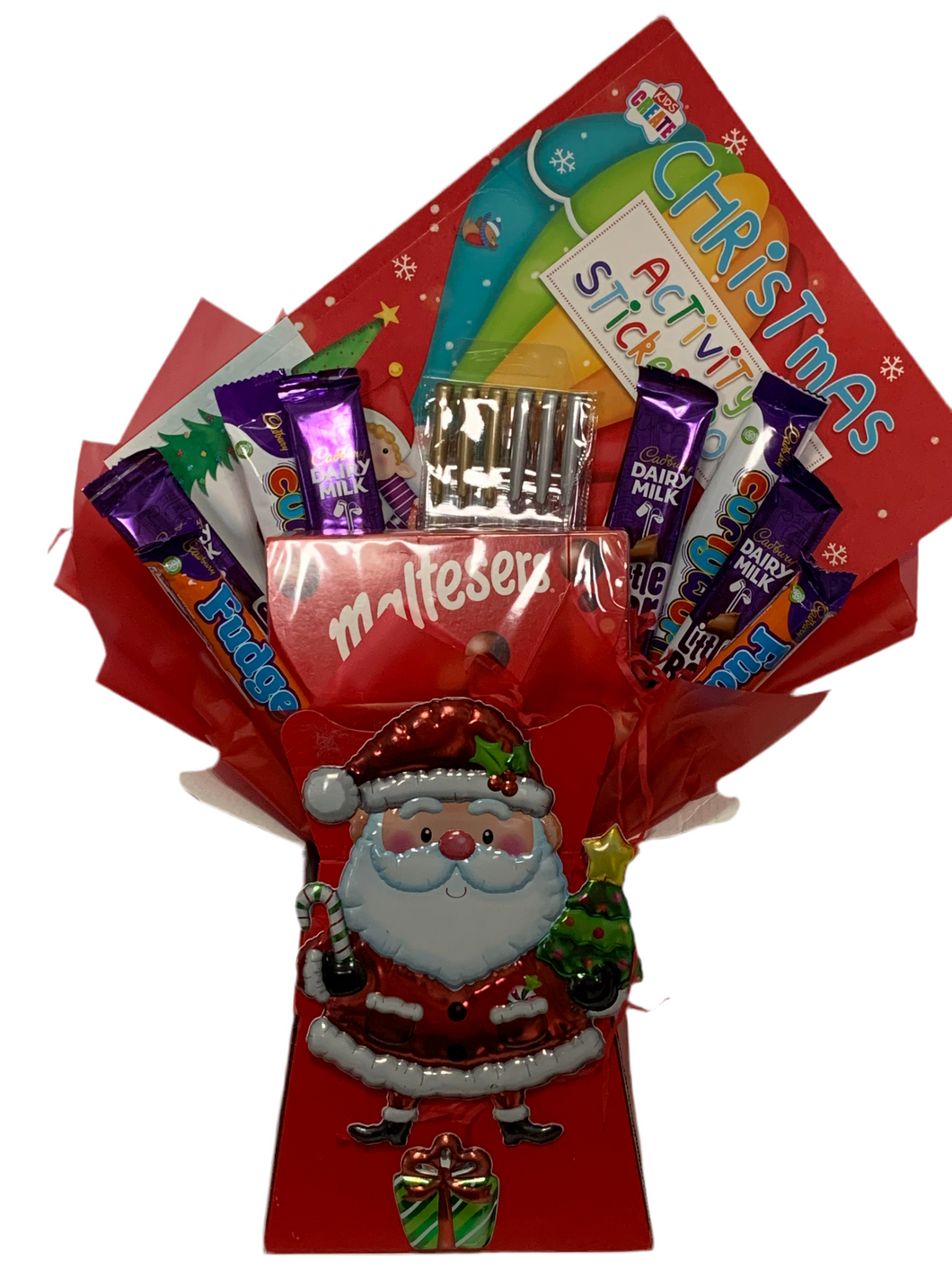 Kids Christmas activity chocolate bouquet