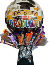 Load image into Gallery viewer, chocolate balloon bouquet - graduation gift
