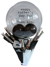 Load image into Gallery viewer, Football themed Father’s Day balloon chocolate bouquet
