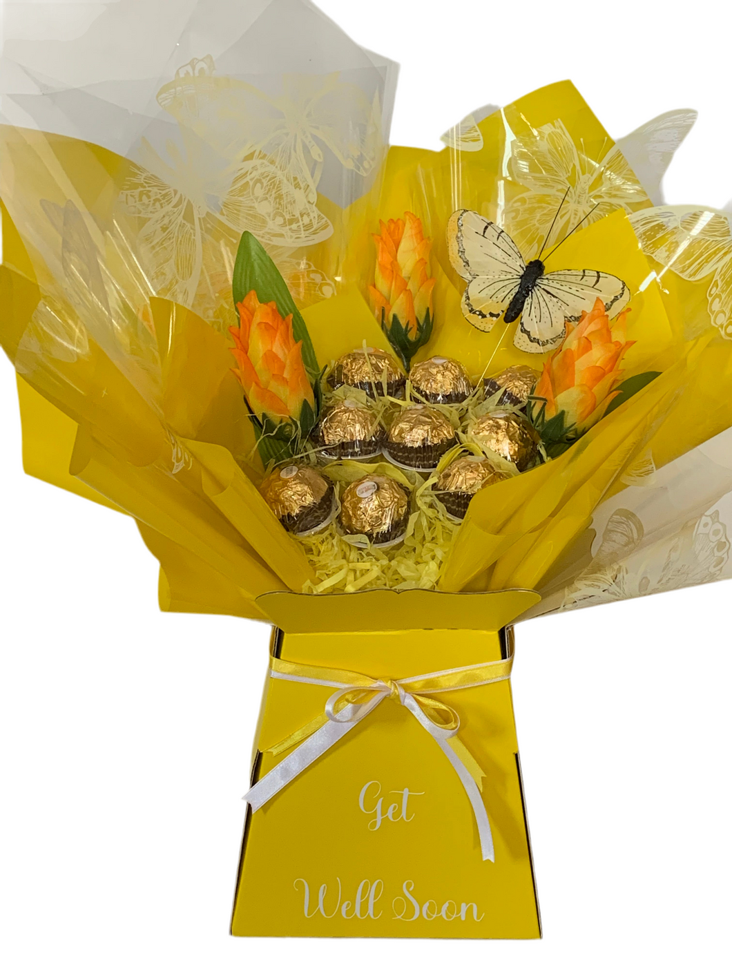 Lucky personalised Ferrero rocher chocolate bouquet