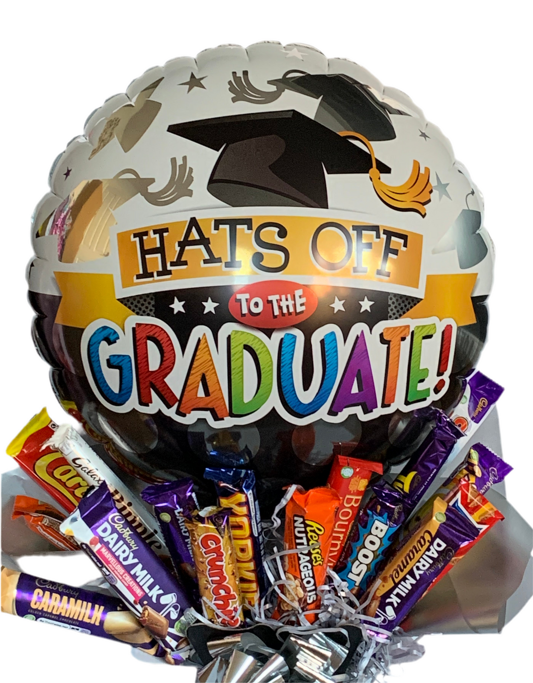 chocolate balloon bouquet - graduation gift