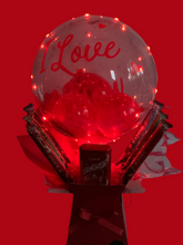 Load image into Gallery viewer, Light up valentines I love you balloon chocolate bouquet
