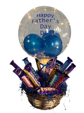 Load image into Gallery viewer, Light up Father’s Day balloon chocolate basket
