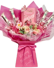 Load image into Gallery viewer, Personalised lindor &amp; galaxy chocolate bouquet- gift for birthday Mother’s Day thank you
