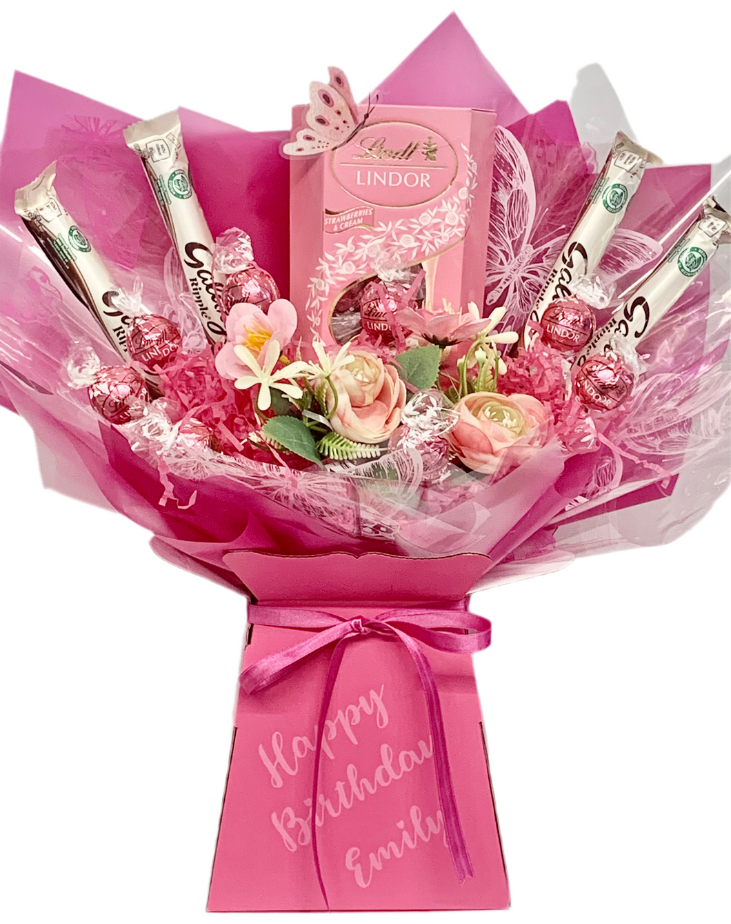 Personalised lindor & galaxy chocolate bouquet- gift for birthday Mother’s Day thank you