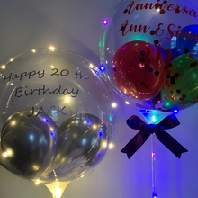 Load image into Gallery viewer, Hand Held Personalised Light Up Balloons
