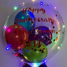 Load image into Gallery viewer, Hand Held Personalised Light Up Balloons
