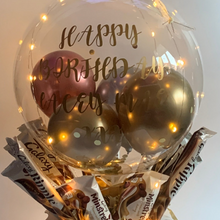 Load image into Gallery viewer, Deluxe Personalised light up balloon Bouquet
