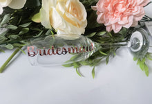 Load image into Gallery viewer, Personalised vinyl printed flute wedding accessories
